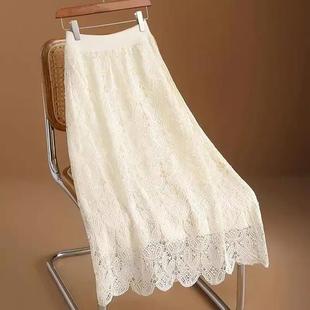 马面裙内衬春天旗袍里面搭配防走光打底半身裙衬裙可外穿蕾丝裙女