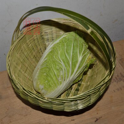 纯手工竹编 竹篮子 菜篮 竹提兜 购物I篮 没有盖子的  比较粗糙