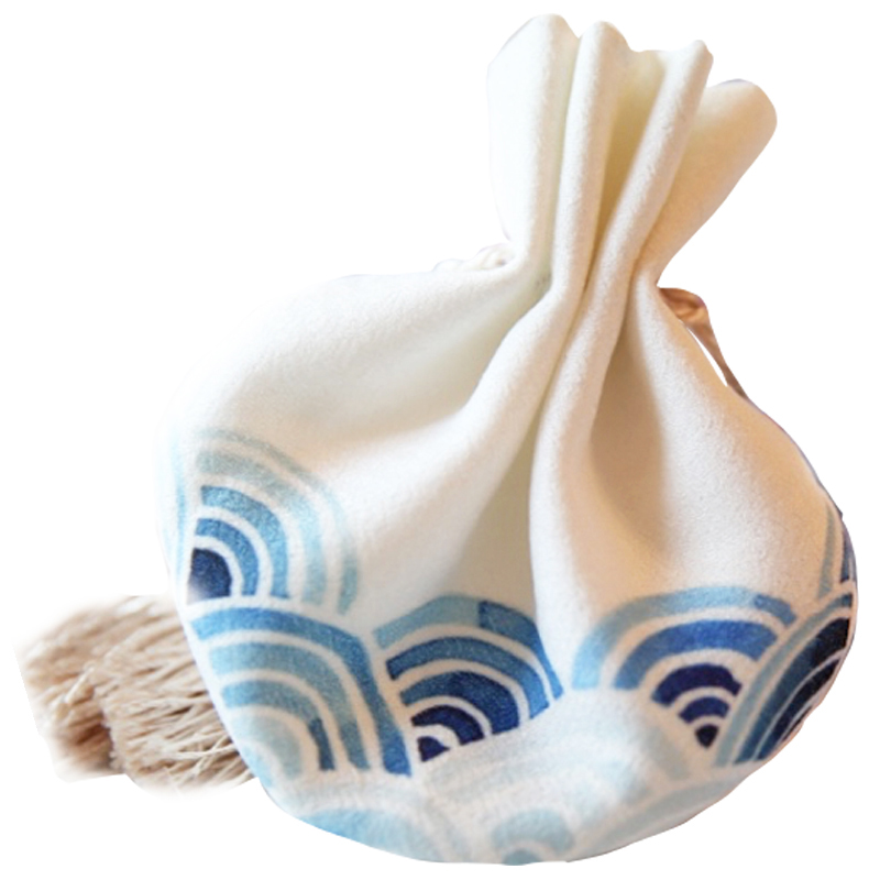 苏绣香囊diy 男士海水钏纹荷包z 0基础初学 香包材料包 满3件送绷