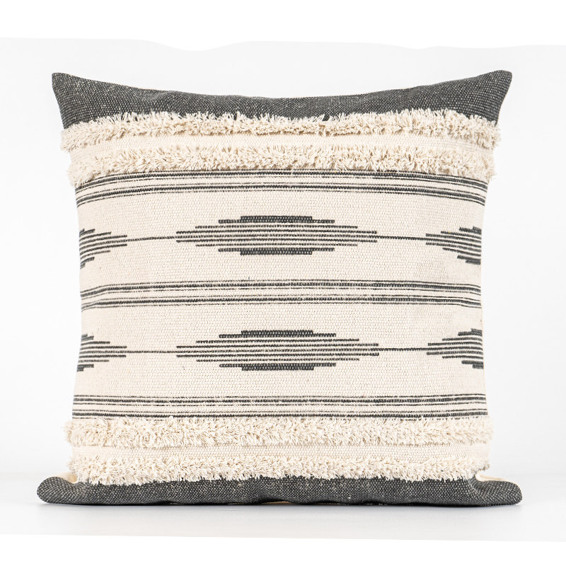 灰色手工簇绒复h古怀旧抱枕套客厅沙发靠垫棉麻个性创意30长形腰