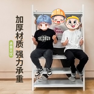 家用货架置物架多层收纳架落地杂物架仓库K阳台碳钢金属储物架子