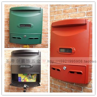 意大利信箱密码锁别墅奶报箱复古邮箱意见箱欧式室V外防雨邮筒铝