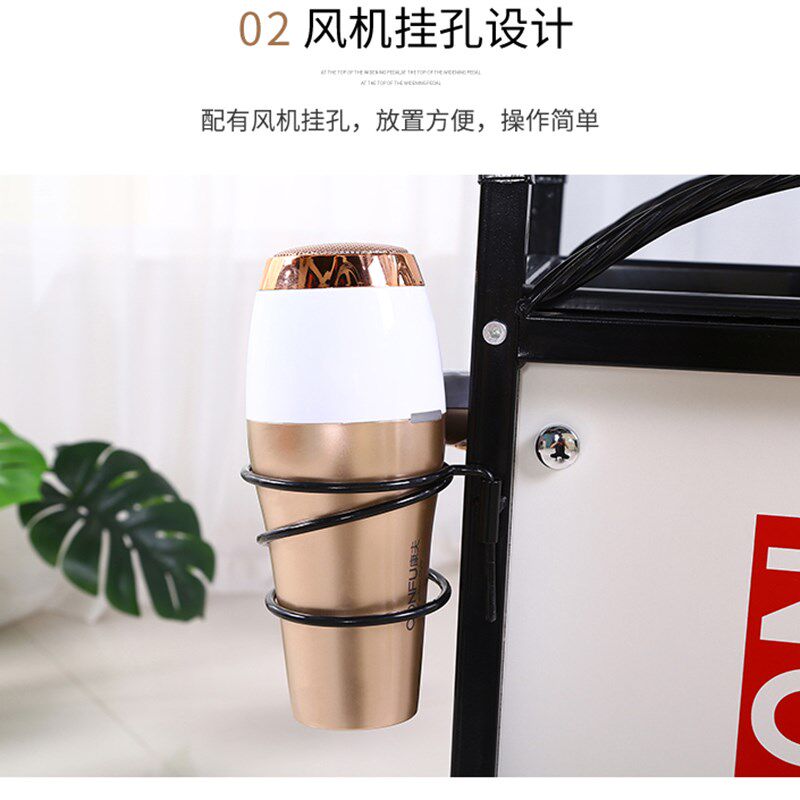 复古美发车发廊手推车杠车特价z包邮美容小推车理发店烫染工具车