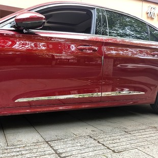 适用于标致508L外观改装件车门防擦条门边M装饰亮条车身防撞条配