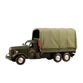 仿真复古解放CA10带p篷运输卡车模型怀旧老汽车家居橱窗装 饰品摆