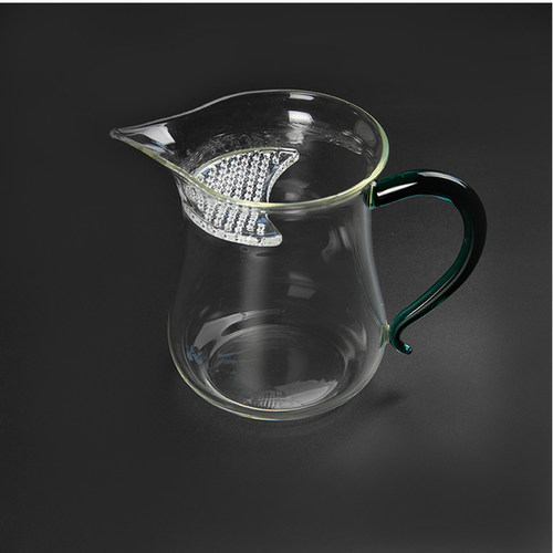 玻璃公道杯带茶漏一体泡茶杯茶海月牙过滤绿茶专T用茶具分茶器家