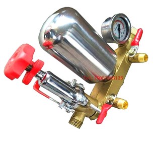 三缸柱塞泵出水室带调压阀压力表气瓶农用P打药喷雾机水泵气缸