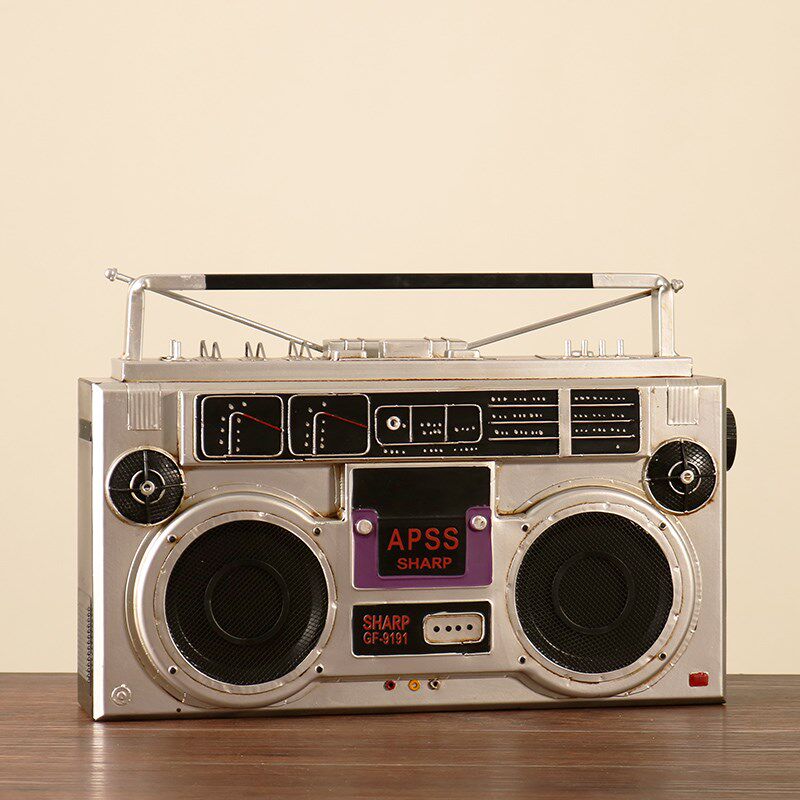 复古摆件老式电视机留声s机收音机模型拍照道具怀旧老物件装饰品