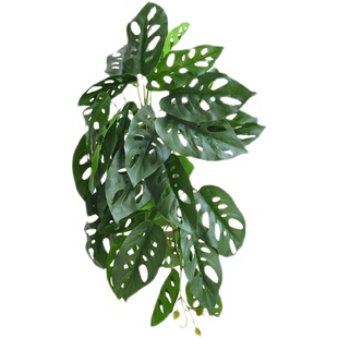 九思仿真绿植壁挂藤叶垂吊兰藤蔓z植物仙洞龟背室内仿生装饰品F64