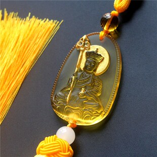 九华山地藏王菩萨 贴金q镶嵌 汽车内饰挂饰挂件寺院 法会结缘礼品