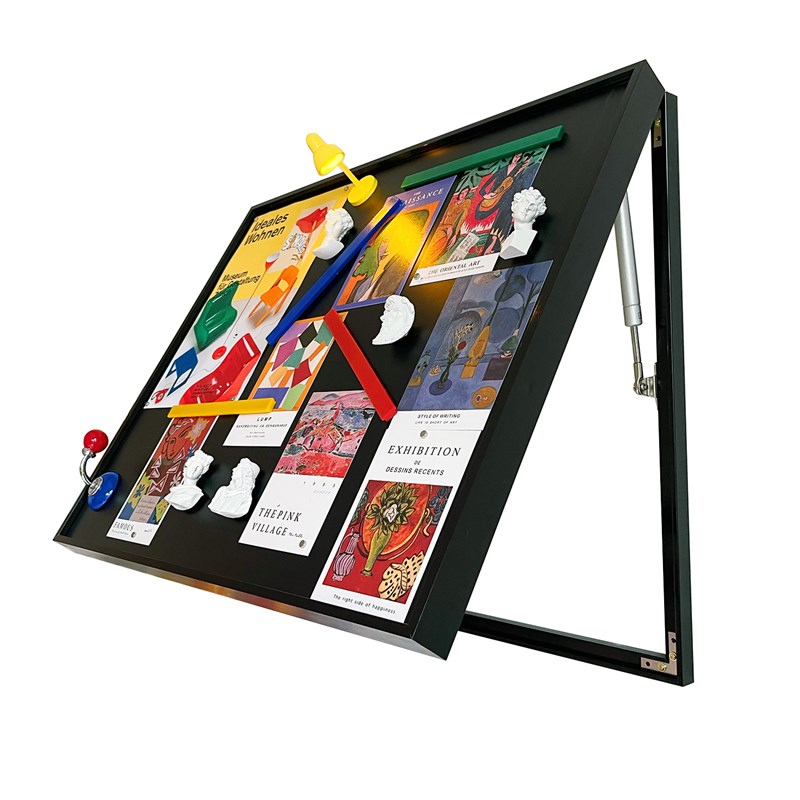 优朴创意包豪斯i艺术风黑板留言板装饰画 画电表箱遮挡墙面装饰免