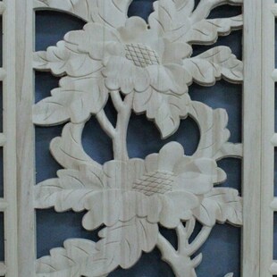 东阳木雕中式装修实木花格隔断玄关客厅屏风挂屏R花窗吊顶移门定