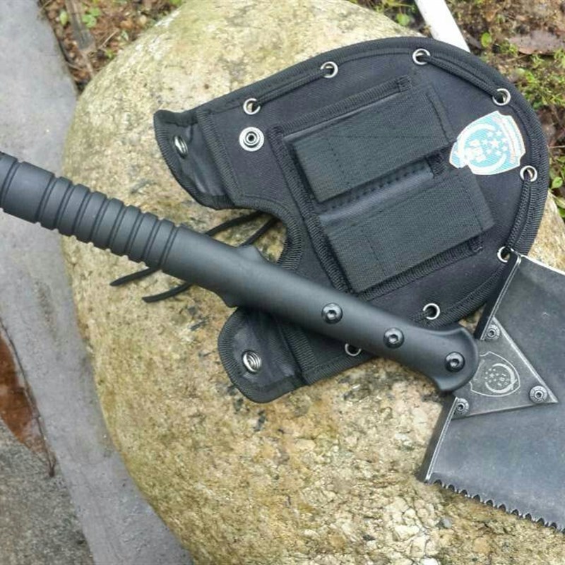 多功能工兵铲便携折叠r铲救生铁锹户外铲子铲雪除雪 户外用品