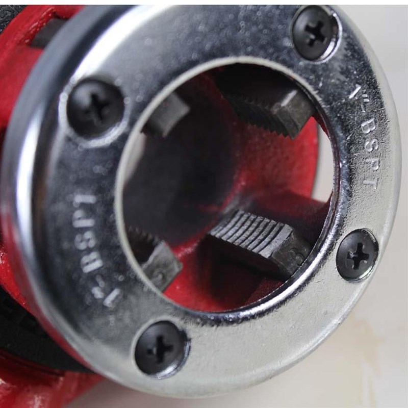 套丝工具管子绞板攻丝板牙4分头子暖气自来水管镀锌管.铁管套丝机