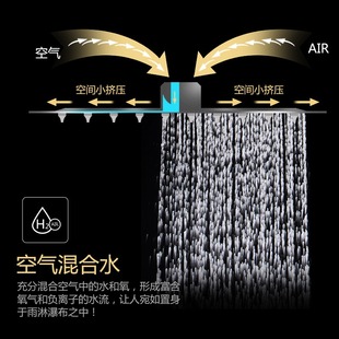 单头V顶喷家用不锈 增压淋浴花洒喷头大花洒淋雨头洗澡莲蓬头套装