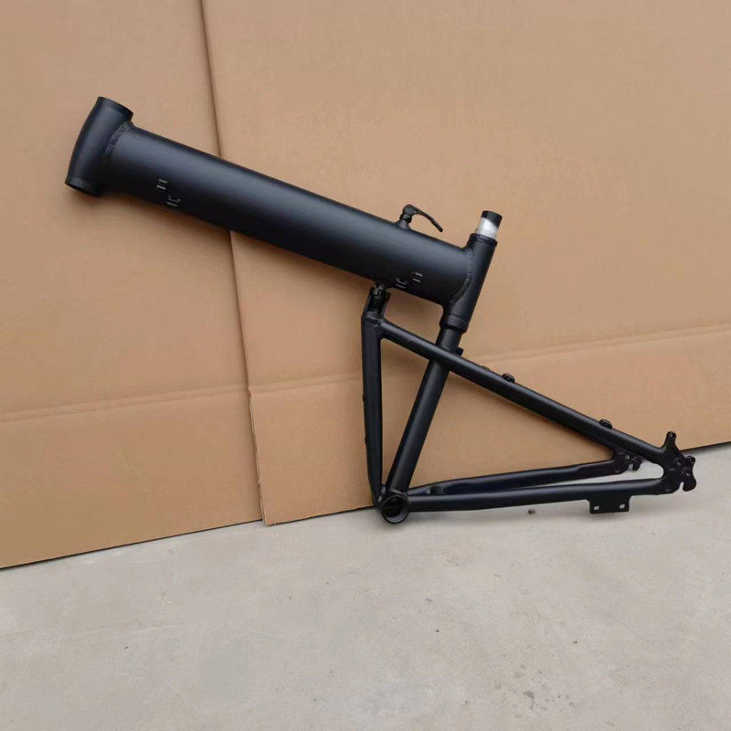 折叠山地车车架铝合金26/s27.5*17油碟适配diy单车组装锂电助力车