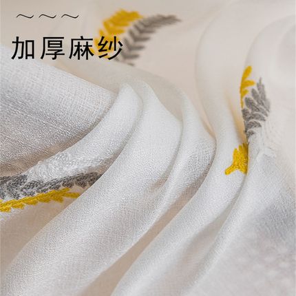 透光不透人纱帘窗帘o免打孔安装伸缩杆卧室阳台隔断遮光新款白纱