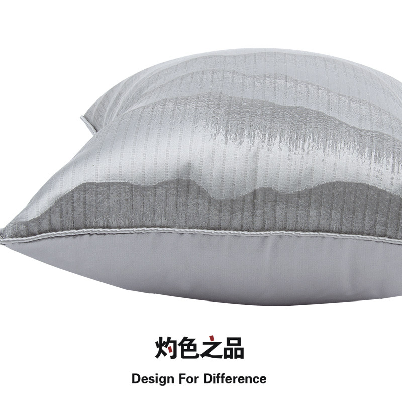 新古典中式亚麻靠枕软装沙发床头软E包睡觉靠垫抱枕套大靠背不含