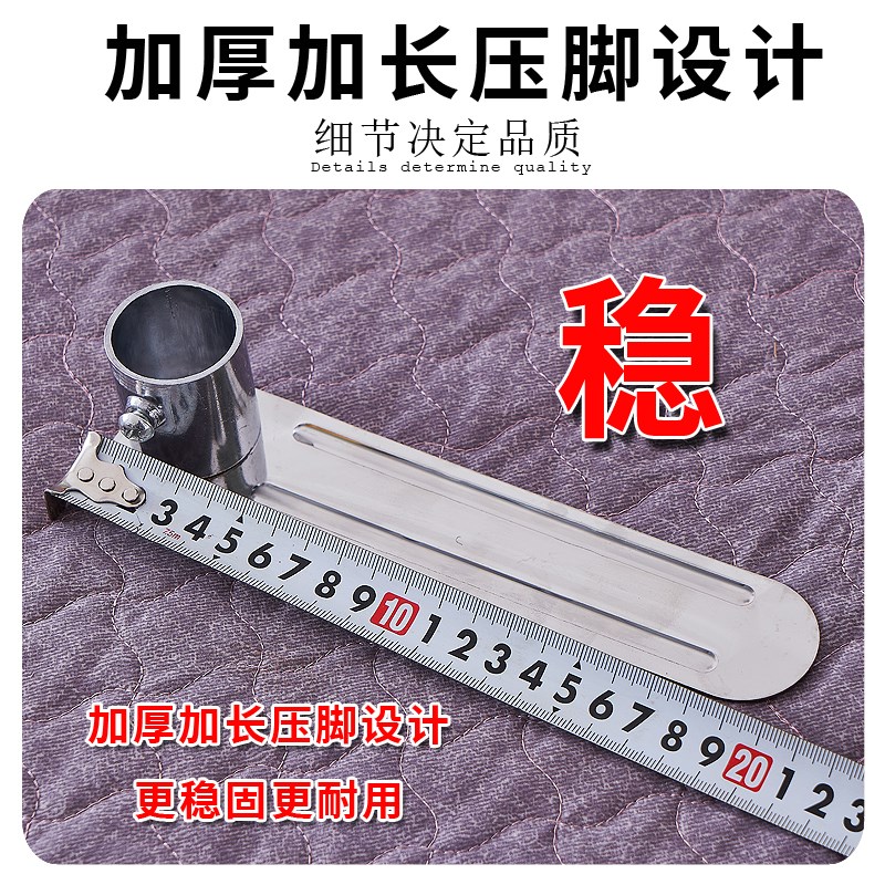 32管新款加粗加厚蚊帐支架w不锈钢三开门落地压脚宫廷免安装不拼