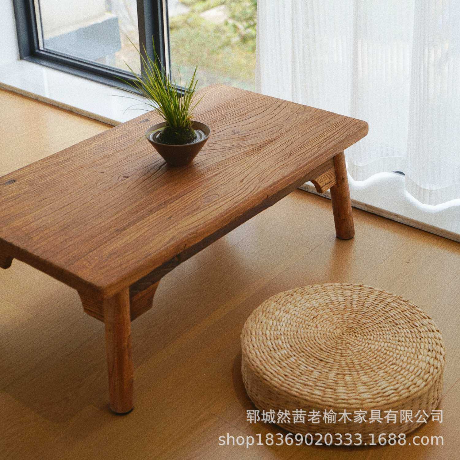 老榆木榻榻米小炕桌阳台飘窗禅意喝茶桌长方形老门板茶桌茶台矮桌,鲜花速递/花卉仿真/绿植园艺,其它园艺用品,淘宝优惠券,粉丝福利购,淘宝优惠卷