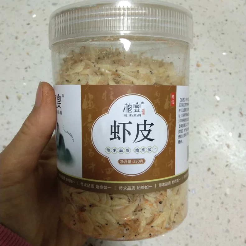 【淘优选】植宴|十年梦大连生晒虾皮干货无盐补钙小虾米500g