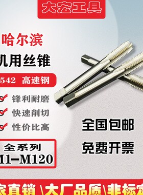 机用丝锥非标手用直槽丝攻lM15M16M17M18x0.5x0.75x1x1.25x1.5x2.