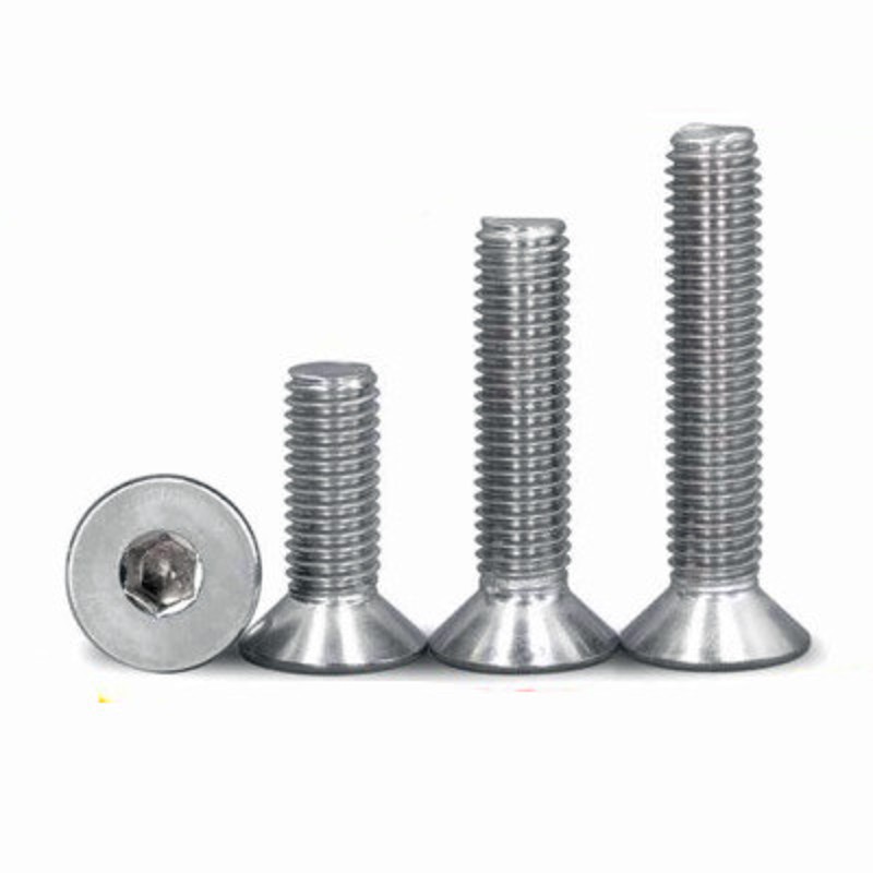 铝型材配件合页沉头螺丝连接件内六角不锈钢平机螺栓NM4M5M6M8M12