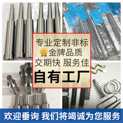 订做SKD61顶针司筒q扁顶针托针冲针镶针顶杆冲头唧咀弹簧拉杆塞打