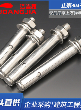 304不锈钢膨胀螺丝大全膨胀螺栓拉爆螺钉爆炸丝国标M6PM8M10M12M1