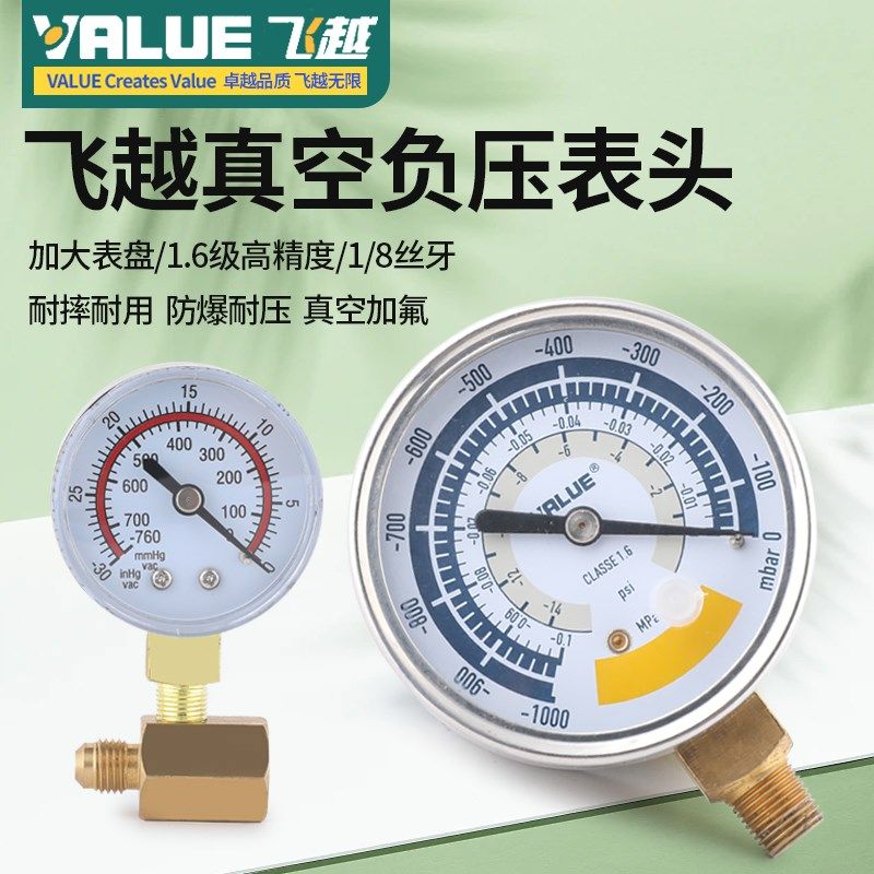 飞越空调真空表负压力表冰箱真空泵表F头抽真空负压表头外置转接,商业/办公家具,五金货架/工具货架/洞洞板,淘宝优惠券,粉丝福利购,淘宝优惠卷