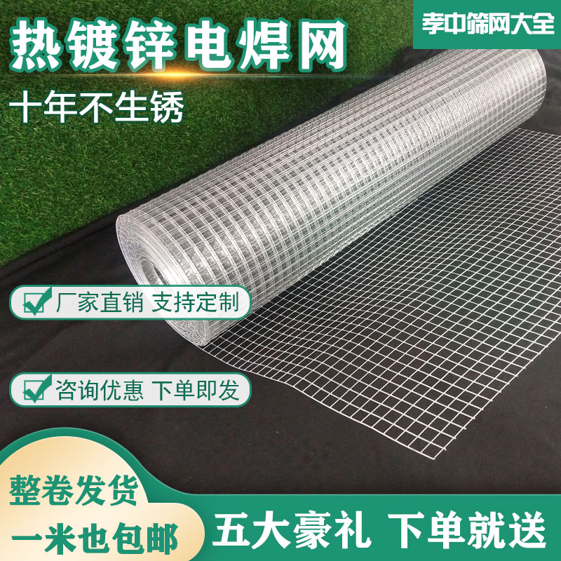 镀锌铁丝网防f锈防鼠阳台防护热镀锌围栏网养殖网钢丝小孔护栏定