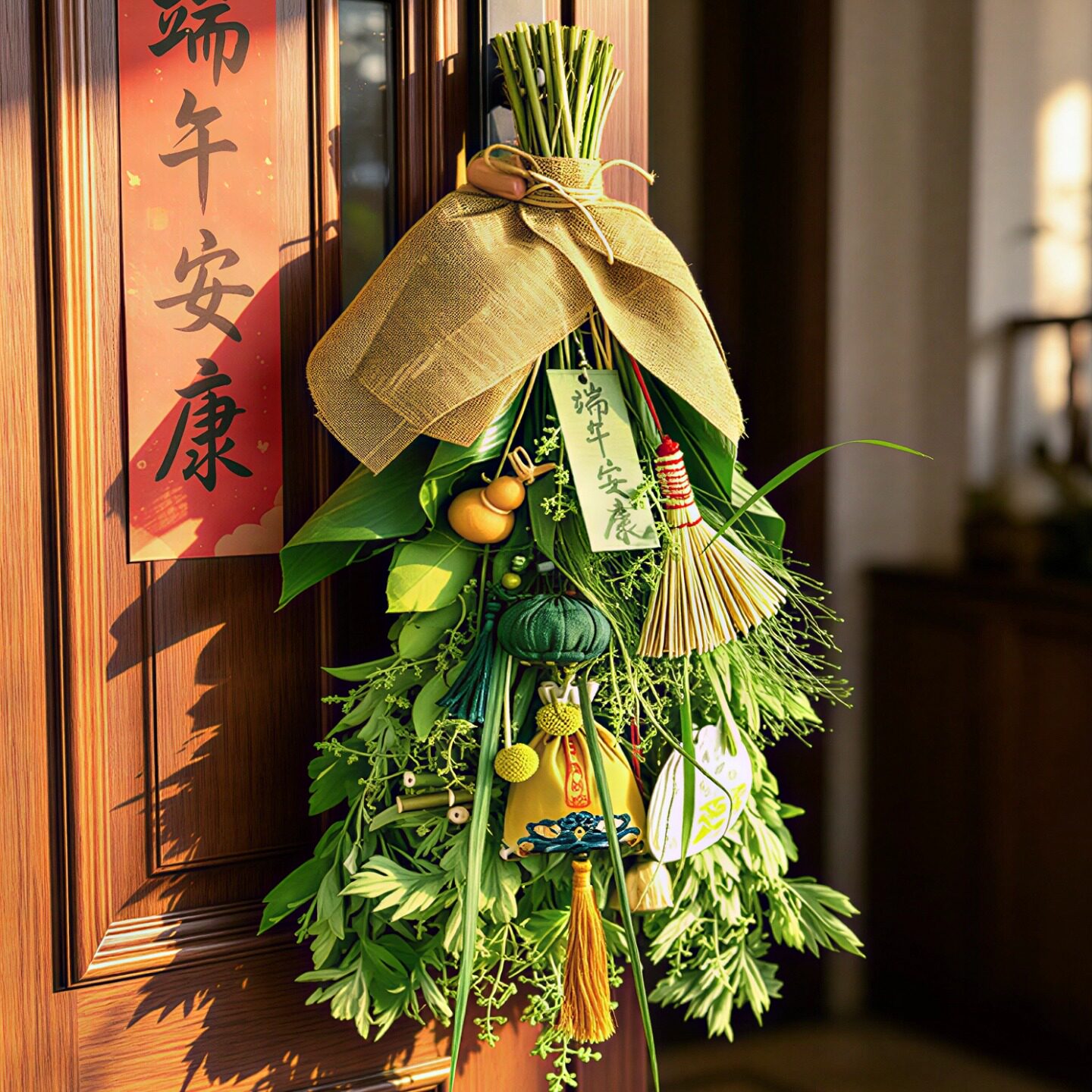 端午节挂门窗艾草花束云南直发鲜花持久diy香包驱蚊【顺丰冷运】