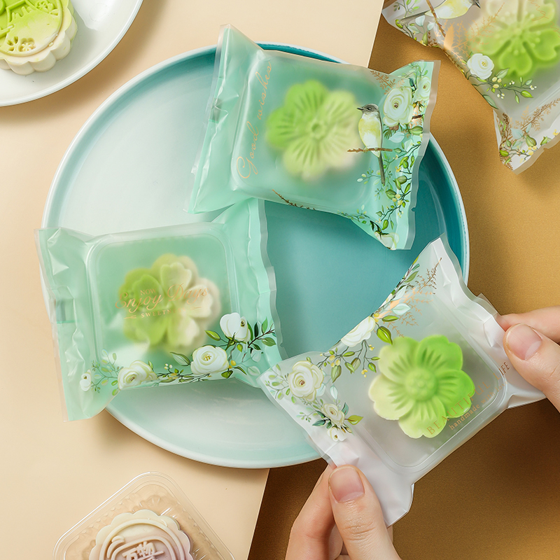 速发月饼包装袋202中子新款单独机封自粘袋秋酥式蛋黄广75克带内