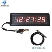 速发1.时寸全红正倒计时带5器室内遥控单面壁挂式 计按钮定时器