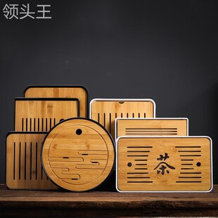 速发可水晟翔厂家密胺茶盘竹制储批陶瓷托具家用干泡茶台茶盘礼品