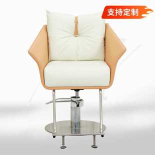 豪华大底盘发廊美发椅电动升降旋转椅带脚踏养发美发馆可放倒椅子