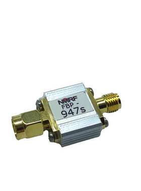 947(935-960)MHz GSM900 专用SAW带通滤波器，25MHz带宽，SMA接口