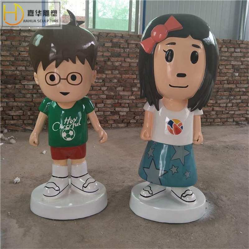 大型玻璃钢雕塑制作厂家仿铜人物卡通泡沫模型商场美陈装饰摆件