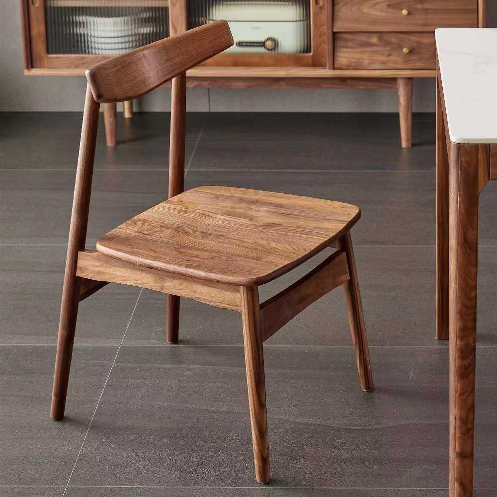 北美黑胡桃木韩式餐椅北欧简约小户型餐厅椅组合实木榫卯休闲书椅,模玩/动漫/周边/娃圈三坑/桌游,模型制作工具/辅料耗材,淘宝优惠券,粉丝福利购,淘宝优惠卷