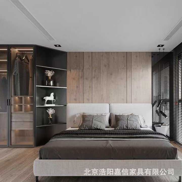 北京厂家全屋定制万华禾香板柜体爱格板门板衣柜衣帽间一门到顶