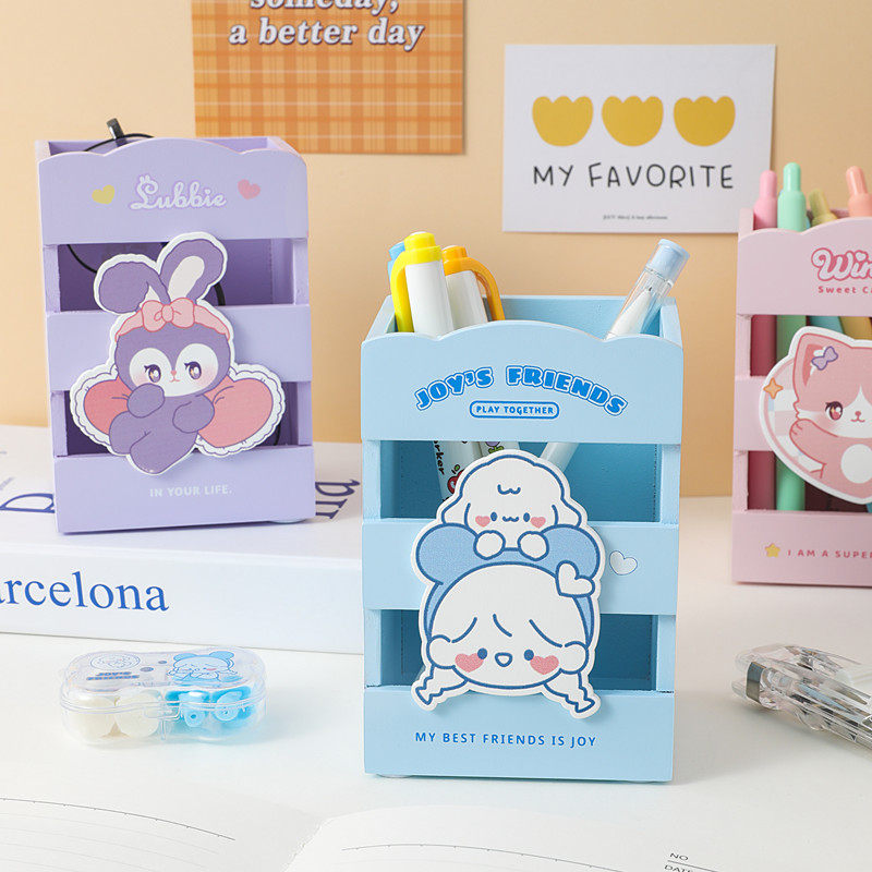 紫星兔多功能木质笔筒创意可爱实木化妆刷桌面收纳盒女生儿童礼物,文具电教/文化用品/商务用品,笔筒,淘宝优惠券,粉丝福利购,淘宝优惠卷