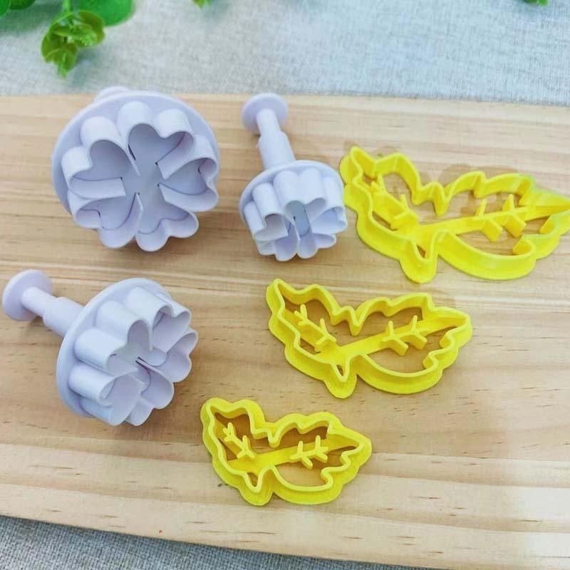 葫芦8字葫芦叶花馍子模具中式蛋糕花饽饽印字压花烘焙模具