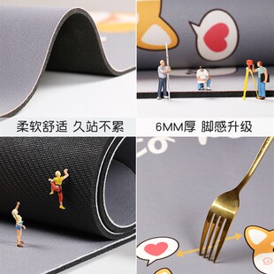 厨房地垫防滑防油可擦免洗家用软硅藻泥吸水吸油耐脏脚垫卡通地毯