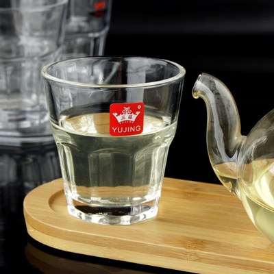 玉晶玻璃杯白酒杯套装家用无铅玻璃特色牛奶杯KTV酒吧水杯子3006