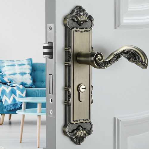 磁吸门锁室内房门锁静音卧室门锁三件套欧式实木门锁静音门锁锁具