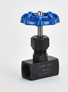 碳钢铸钢针型阀 内螺纹内丝针型阀压力表阀停止阀仪表阀J13H-160C