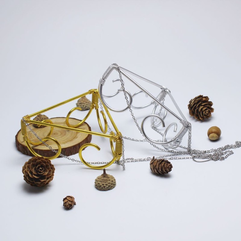 空气凤梨三角架 办公室霸王个性手工花架 铝线挂架 金属创意垂吊