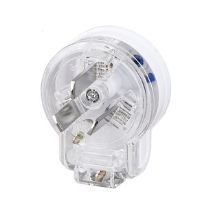 奥格303 透明单相三极扁插头10A三脚三级三眼三芯电源插头小插头