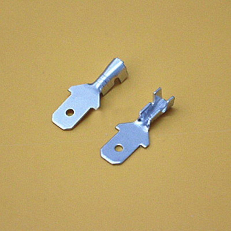 4.8插簧插片端子带护套187公端子短冷压插拔式接线端子100只包邮,电子/电工,接线端子,淘宝优惠券,粉丝福利购,淘宝优惠卷