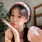 粉色发箍女生高颅顶2024年新款 发卡发饰宽边洗脸发捆头箍网红头饰